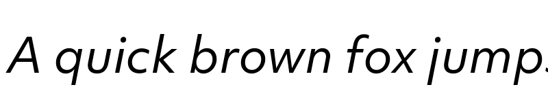 Preview of Objektiv VF Italic font