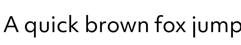 Preview of Objektiv VF Regular font