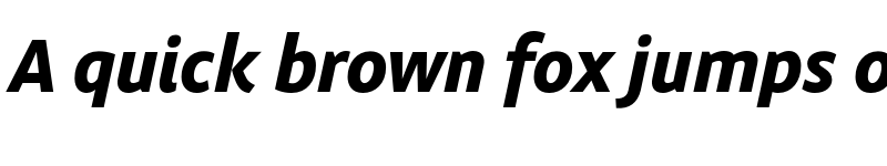 Preview of Obliqua Sans Bold Italic font