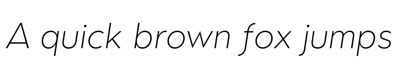 Preview of Oblivian Text ExtraLight Italic font