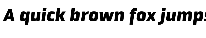 Preview of Obvia Black Italic font