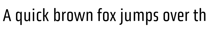 Preview of Obvia Condensed Book font