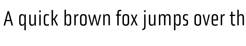 Preview of Obvia Condensed Light font