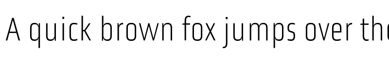 Preview of Obvia Condensed Thin font