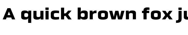 Preview of Obvia Expanded Black font