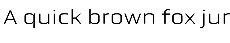 Preview of Obvia Expanded Light font