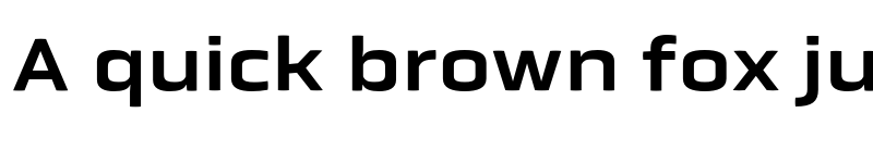 Preview of Obvia Expanded Medium font