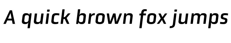 Preview of Obvia Italic font