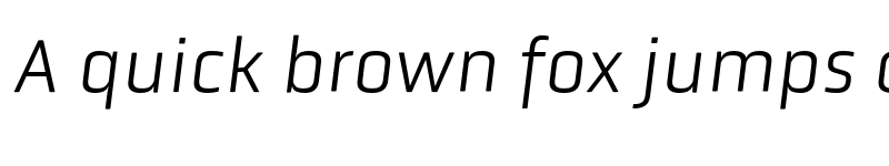 Preview of Obvia Light Italic font