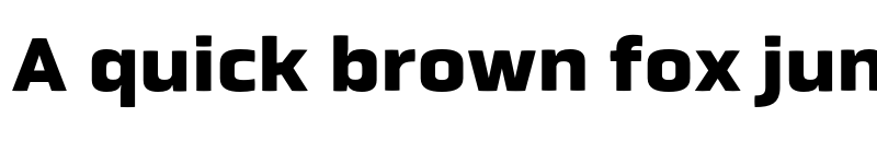 Preview of Obvia Wide Black font