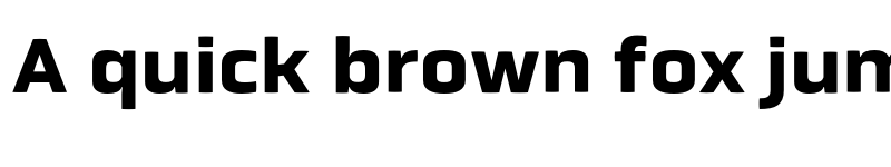 Preview of Obvia Wide Bold font