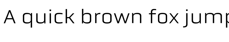 Preview of Obvia Wide Light font