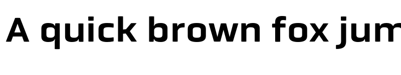 Preview of Obvia Wide Medium font