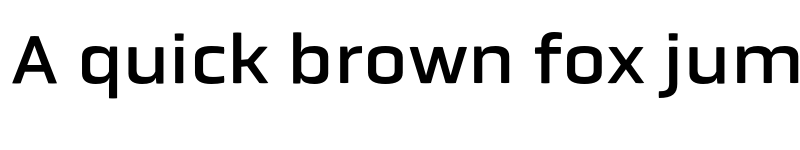 Preview of Obvia Wide Regular font