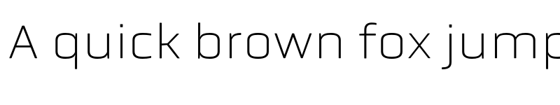 Preview of Obvia Wide Thin font