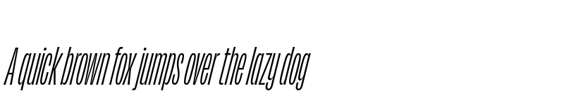 Preview of Obviously Compressed Italic font