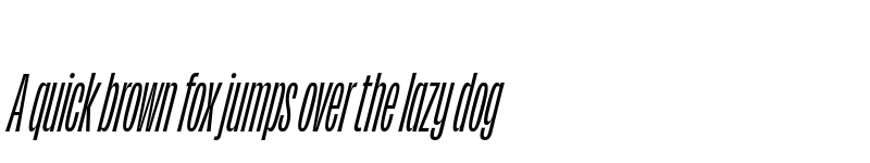 Preview of Obviously Compressed Medium Italic font