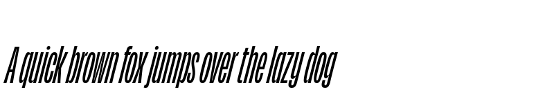 Preview of Obviously Compressed Semibold Italic font