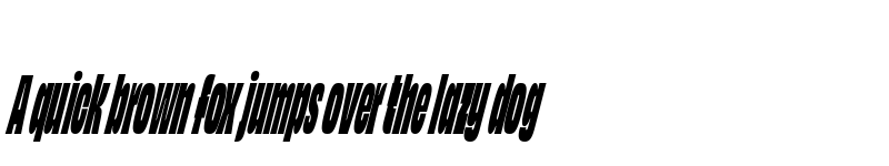 Preview of Obviously Compressed Super Italic font