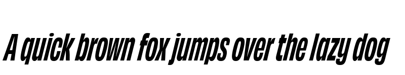 Preview of Obviously Condensed Bold Italic font