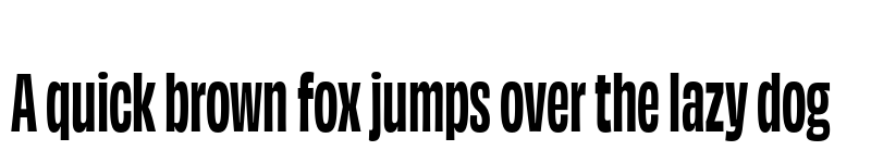 Preview of Obviously Condensed Bold font