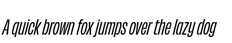 Preview of Obviously Condensed Medium Italic font