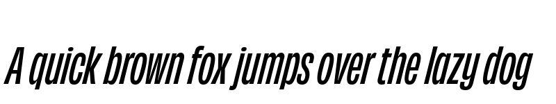 Preview of Obviously Condensed Semibold Italic font