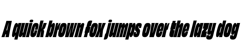 Preview of Obviously Condensed Super Italic font