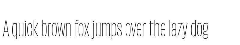 Preview of Obviously Condensed Thin font