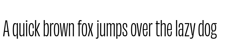 Preview of Obviously Condensed font