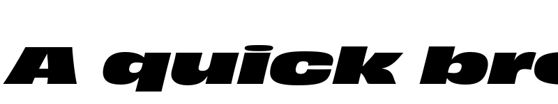 Preview of Obviously Extended Black Italic font