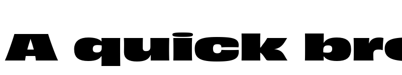 Preview of Obviously Extended Black font