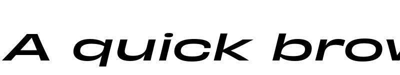 Preview of Obviously Extended Medium Italic font