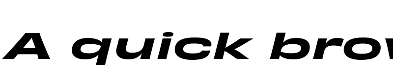 Preview of Obviously Extended Semibold Italic font