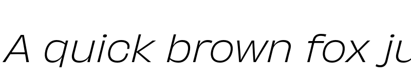 Preview of Obviously Light Italic font