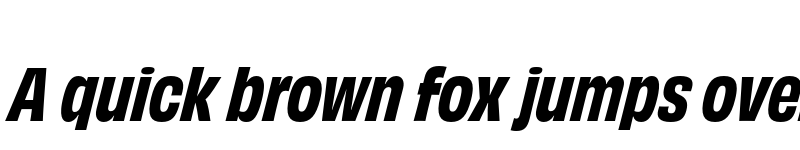 Preview of Obviously Narrow Bold Italic font