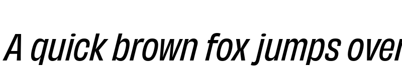 Preview of Obviously Narrow Medium Italic font