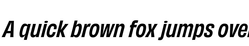 Preview of Obviously Narrow Semibold Italic font