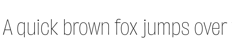 Preview of Obviously Narrow Thin font