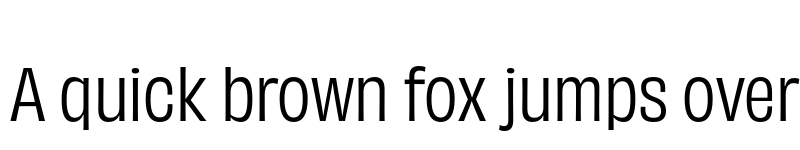 Preview of Obviously Narrow font