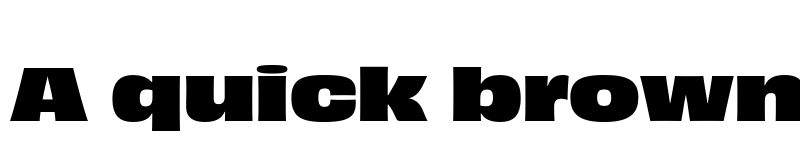 Preview of Obviously Wide Black font