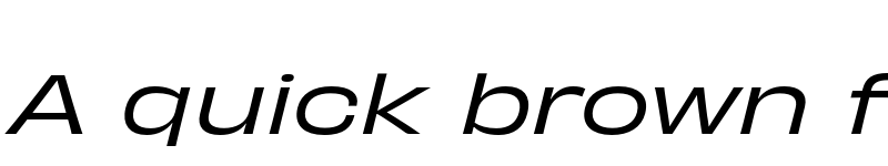 Preview of Obviously Wide Italic font