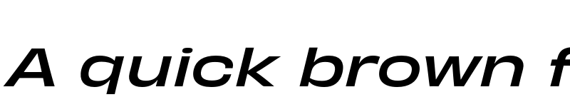 Preview of Obviously Wide Medium Italic font