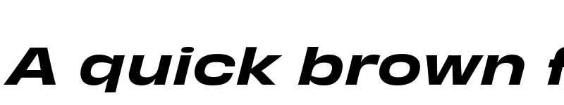 Preview of Obviously Wide Semibold Italic font