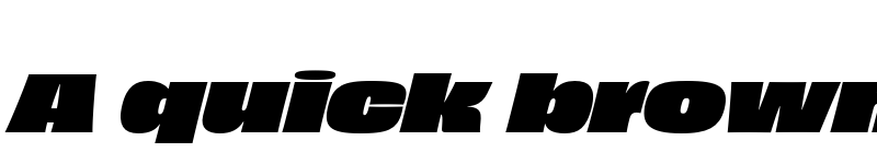 Preview of Obviously Wide Super Italic font