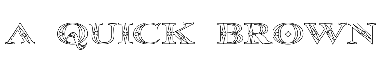 Preview of Occoluchi Outline Regular font