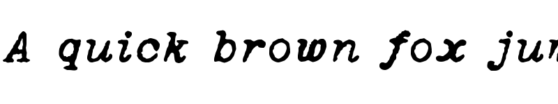 Preview of Oceanside Typewriter Regular font