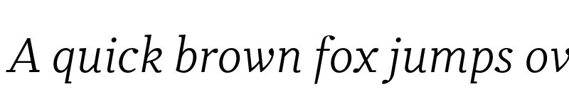 Preview of Odile Book Italic font