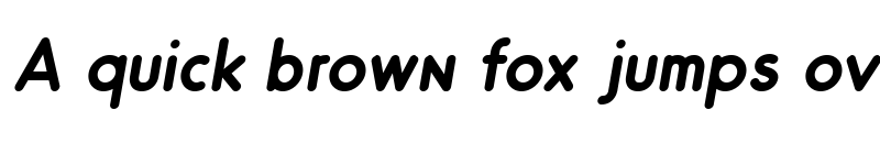 Preview of Odin Rounded Bold Italic font