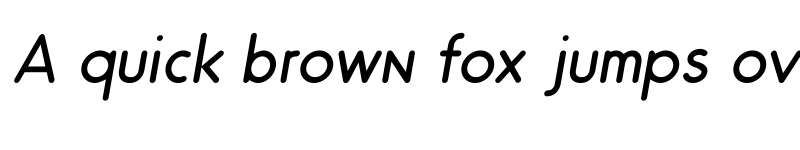 Preview of Odin Rounded Light Italic font